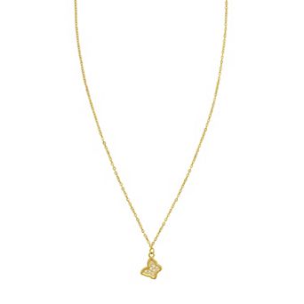 Karat Rush 14k Gold Diamond Accent Butterfly Necklace
