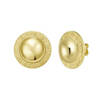 Karat Rush 14k Gold Roman Numeral Stud Earrings