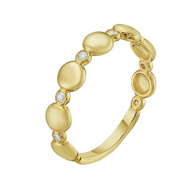 Karat Rush 14k Gold Diamond Accent Beaded Ring