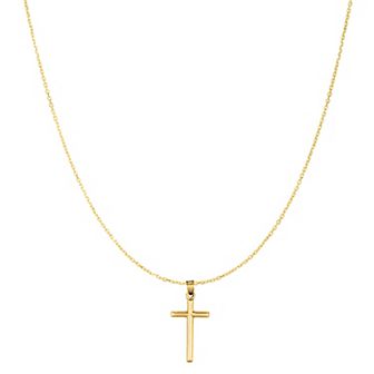 Karat Rush 14k Gold Cross Pendant Necklace