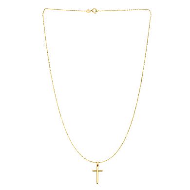 Karat Rush 14k Gold Cross Pendant Necklace