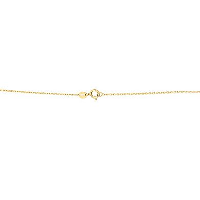 Karat Rush 14k Gold Cross Pendant Necklace