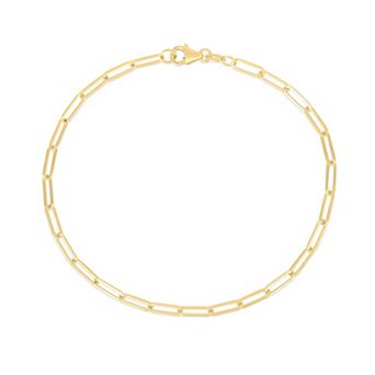 Karat Rush 10k Gold Paper Clip Bracelet