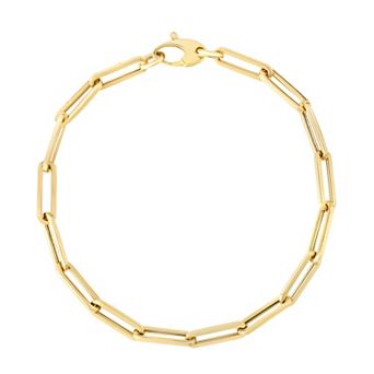 Karat Rush 10k Gold Paperclip Bracelet