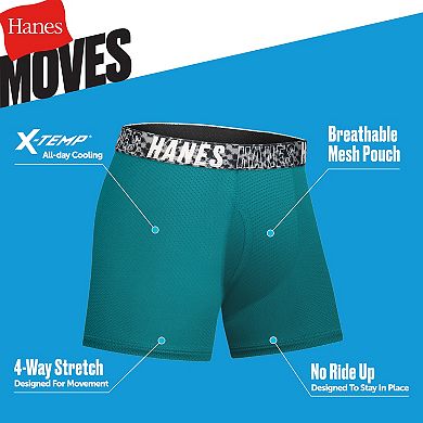 Boys 4-20 Hanes® Moves Ultimate 5+1 Bonus Pack Breathable Boxer Briefs