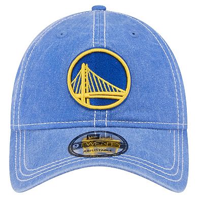 Men's New Era Royal Golden State Warriors Pigment Dyed 9TWENTY Adjustable Hat
