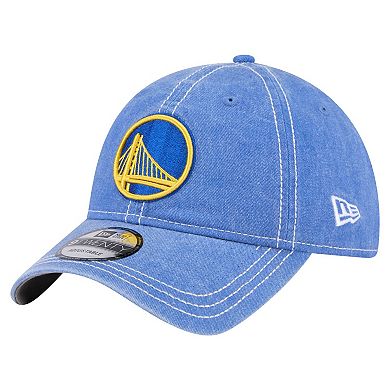 Men's New Era Royal Golden State Warriors Pigment Dyed 9TWENTY Adjustable Hat