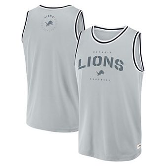 Men's Fanatics Silver Detroit Lions Elements Future Ground Jersey Tank Top