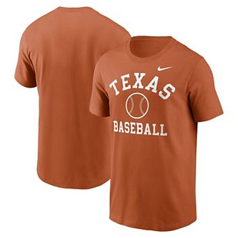 Men's Nike Texas Orange Texas Longhorns Essential Baseball Arch T-Shirt