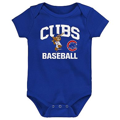 Infant Royal Chicago Cubs Batter Up 3-Pack Bodysuit Set