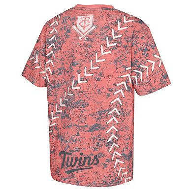 Youth Red Minnesota Twins Slide Score Bold T-Shirt