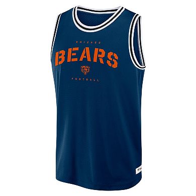 Men's Fanatics Navy Chicago Bears Elements Future Ground Jersey Tank Top