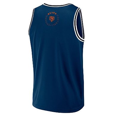 Men's Fanatics Navy Chicago Bears Elements Future Ground Jersey Tank Top