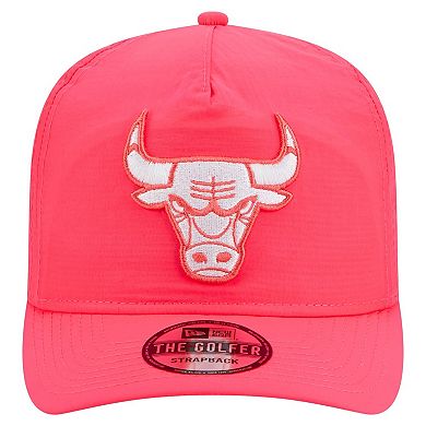 Men's New Era Pink Chicago Bulls Injection Everyday Golfer Adjustable Hat
