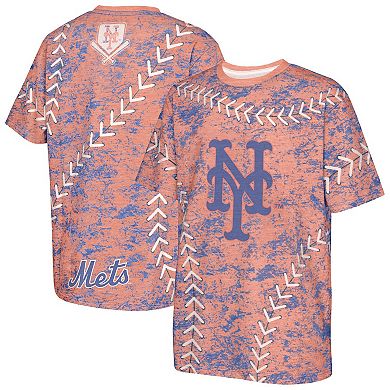 Youth Orange New York Mets Slide Score Bold T-Shirt