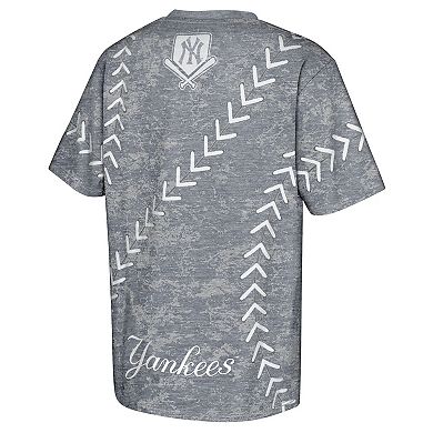 Youth Navy New York Yankees Slide Score Bold T-Shirt