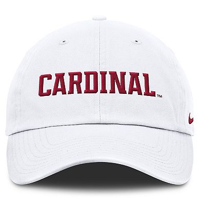 Men's Nike White Stanford Cardinal Core Club Mascot Wordmark Adjustable Hat
