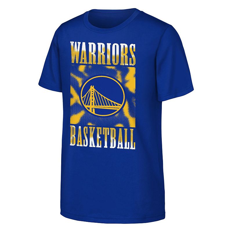 Youth Royal Golden State Warriors Garage Hero T-Shirt, Boy's,