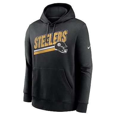 Men's Nike Black Pittsburgh Steelers Club Fleece Pullover Hoodie