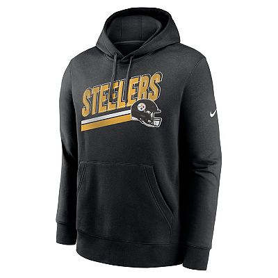 Men's Nike Black Pittsburgh Steelers Club Fleece Pullover Hoodie