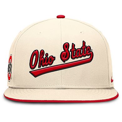 Men's Nike Natural Ohio State Buckeyes 2026 Primetime Natural True Fitted Hat