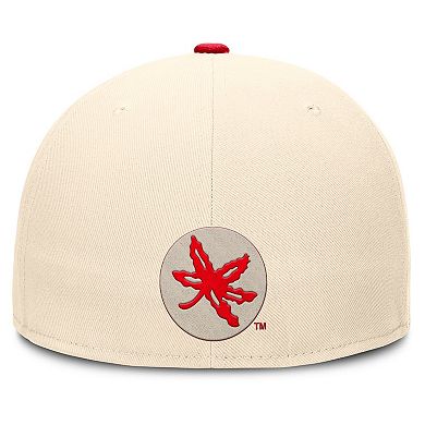 Men's Nike Natural Ohio State Buckeyes 2026 Primetime Natural True Fitted Hat