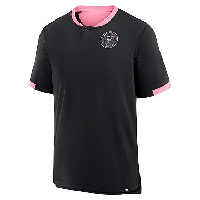 Men's Fanatics Black Inter Miami CF Stoppage Time Striker T-Shirt