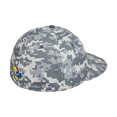 Men's adidas Camo Kansas Jayhawks On-Field Fitted Baseball Hat