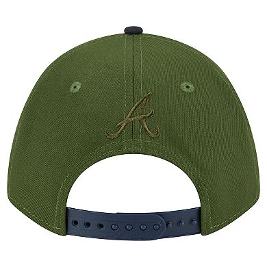 Men's New Era Dark Green Atlanta Braves City Feature 9FORTY A-Frame Adjustable Hat