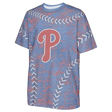 Youth Royal Philadelphia Phillies Slide Score Bold T-Shirt