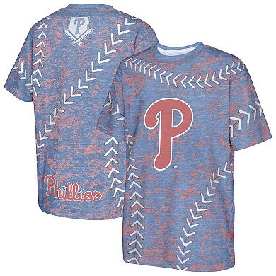 Youth Royal Philadelphia Phillies Slide Score Bold T-Shirt
