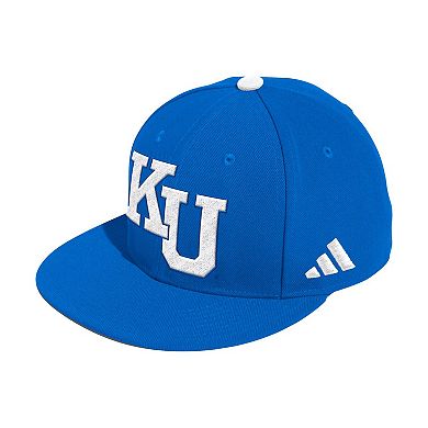 Men's adidas Royal Kansas Jayhawks On-Field Fitted Baseball Hat