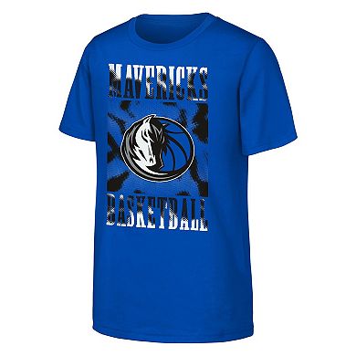 Youth Blue Dallas Mavericks Garage Hero T-Shirt
