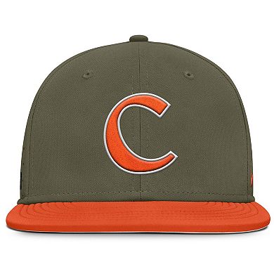 Men's Nike Olive Clemson Tigers On-Field Dugout True Performance Fitted Hat