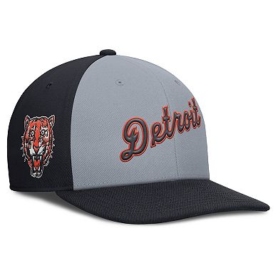 Men's Nike Gray/Navy Detroit Tigers Pro Performance Snapback Hat