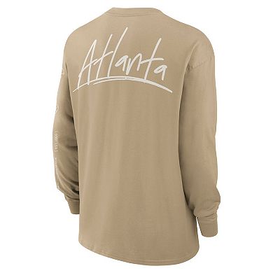 Men's Nike Tan Atlanta Falcons Essential Statement Max90 Long Sleeve T-Shirt