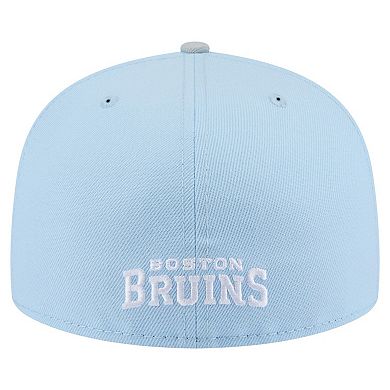 Men's New Era Light Blue/Gray Boston Bruins Color Pack Two-Tone 59FIFTY Fitted Hat