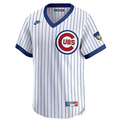 Men's Nike Ryne Sandberg White Chicago Cubs Throwback Cooperstown Collection Limited Jersey