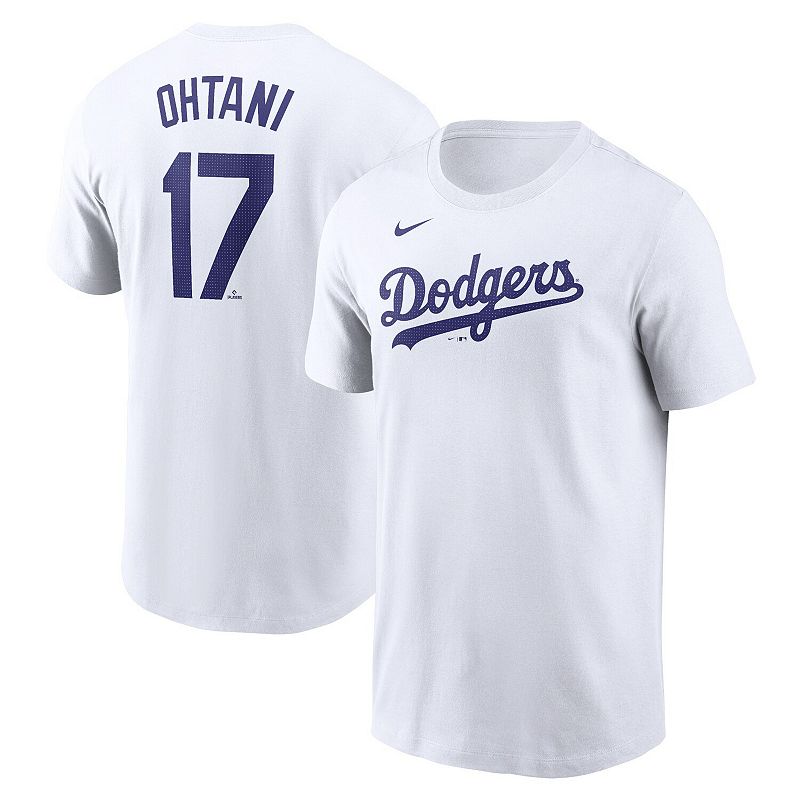SHOHEI OHTANI Dekopin Logo TシャツＬサイズ白 Men's Nike Shohei Ohtani White Los Angeles Dodgers 2024 Fuse Name