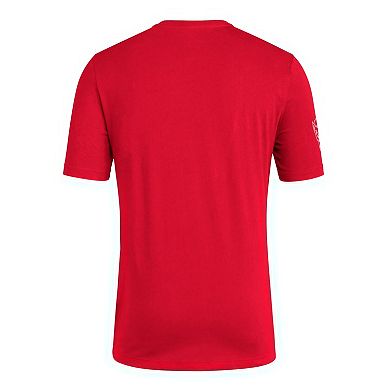 Men's adidas Red NC State Wolfpack Fresh Wordmark T-Shirt