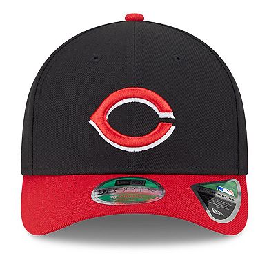 Men's New Era Black/Red Cincinnati Reds Player Replica 9FORTY Adjustable Hat