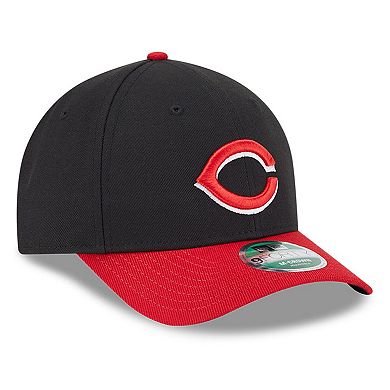 Men's New Era Black/Red Cincinnati Reds Player Replica 9FORTY Adjustable Hat