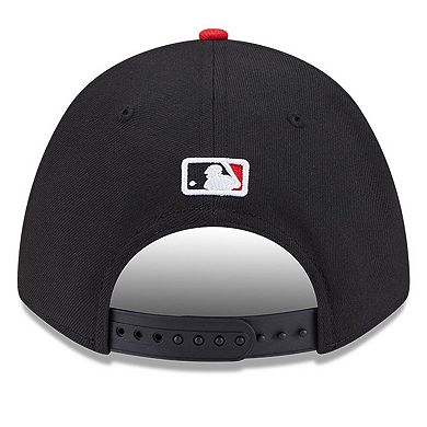 Men's New Era Black/Red Cincinnati Reds Player Replica 9FORTY Adjustable Hat
