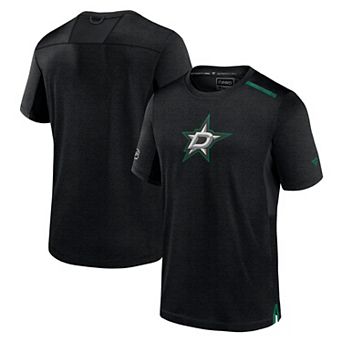 Men's Fanatics Black Dallas Stars Authentic Pro Performance T-Shirt