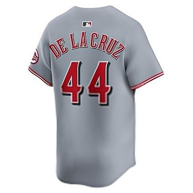 Men's Nike Elly De La Cruz Gray Cincinnati Reds Road Limited Player Jersey