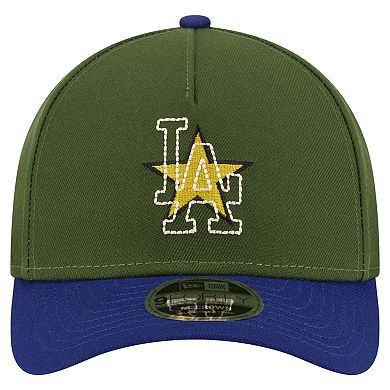 Men's New Era Dark Green Los Angeles Dodgers City Feature 9FORTY A-Frame Adjustable Hat
