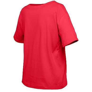 Girl's Youth New Era Red New Jersey Devils Flip Sequin T-Shirt