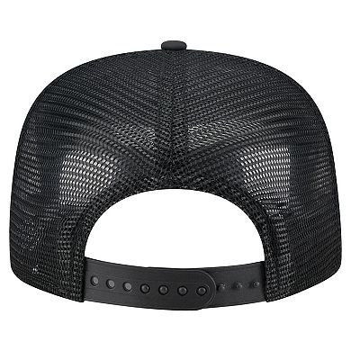 Men's New Era Black Boston Red Sox Gummy Golfer Trucker Adjustable Hat