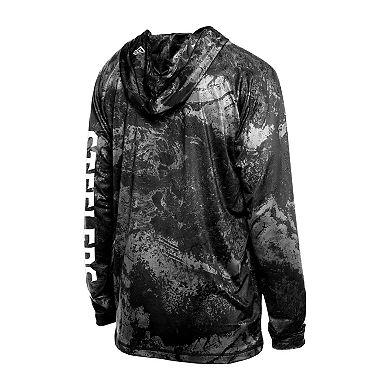Men's�New Era Black Pittsburgh Steelers RealTree Xtreme Camo Raglan Long Sleeve Hooded Top