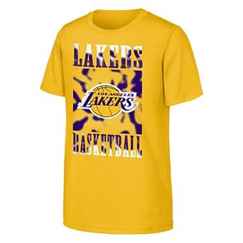 Youth Gold Los Angeles Lakers Garage Hero T-Shirt